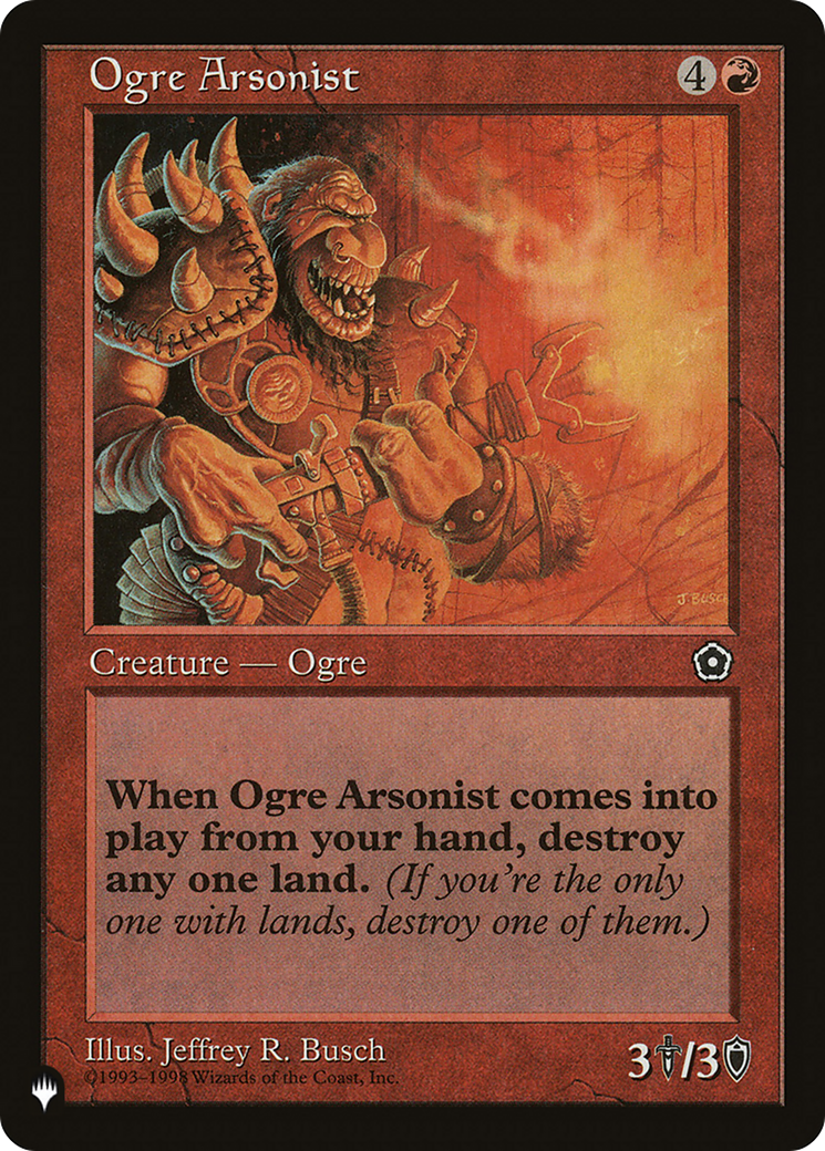Ogre Arsonist [The List] | Lots Moore NSW