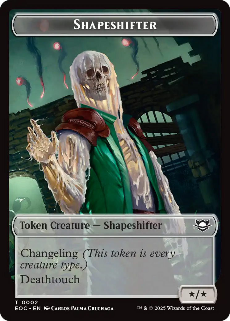 Shapeshifter // Golem (0013) Double-Sided Token [Edge of Eternities Commander Tokens] | Lots Moore NSW