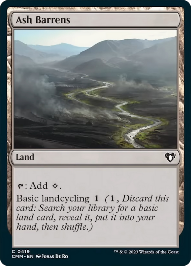 Ash Barrens [Commander Masters] | Lots Moore NSW