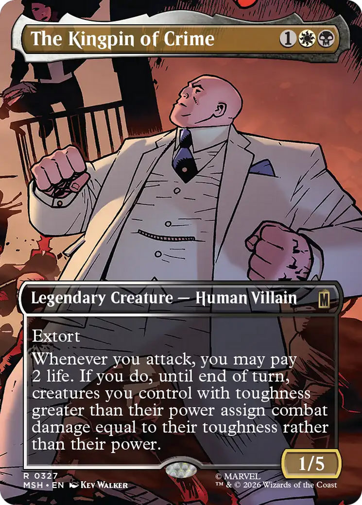 The Kingpin of Crime (Borderless) (0327) [Marvel Super Heroes] | Lots Moore NSW