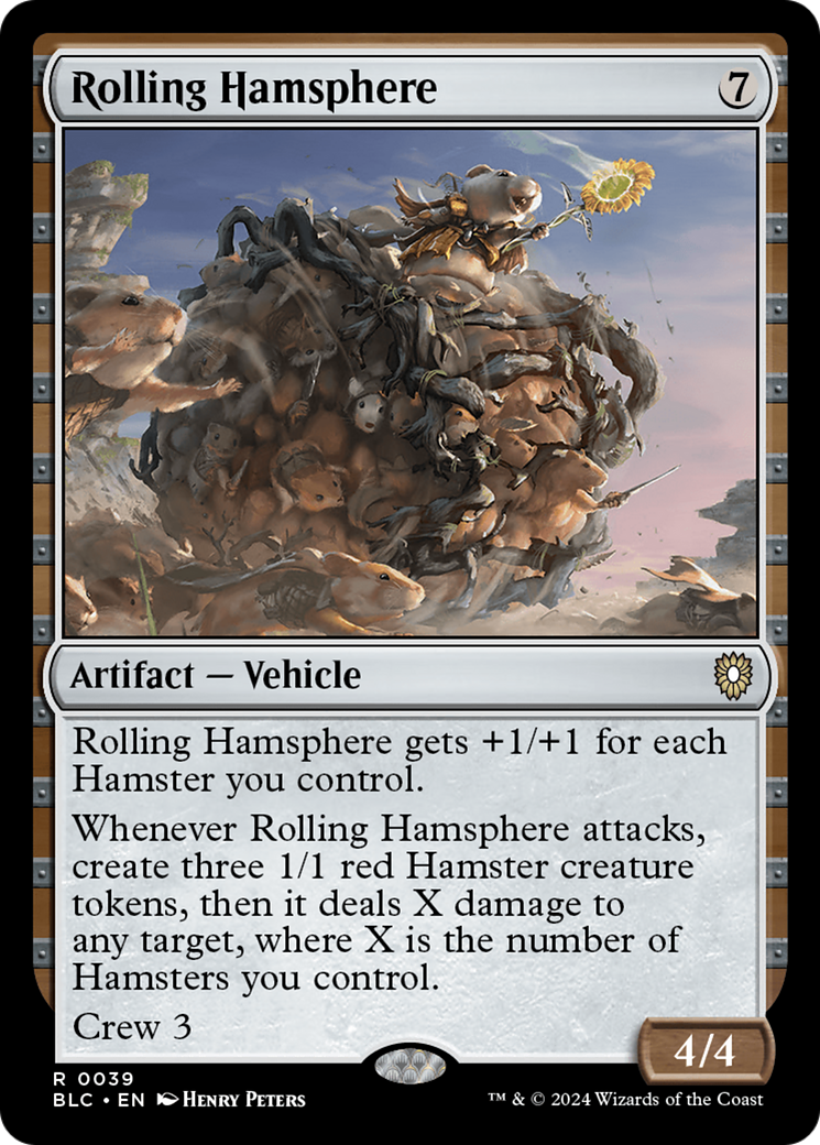 Rolling Hamsphere [Bloomburrow Commander] | Lots Moore NSW