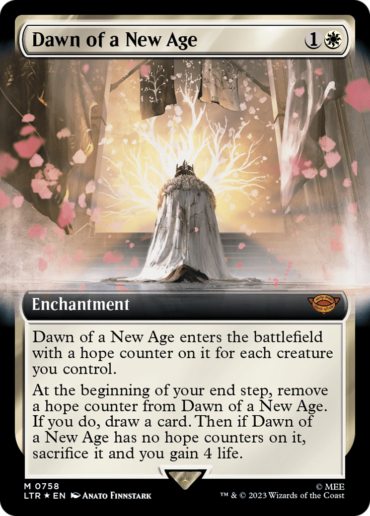 Dawn of a New Age (Extended Art) (Surge Foil) [The Lord of the Rings: Tales of Middle-Earth] | Lots Moore NSW