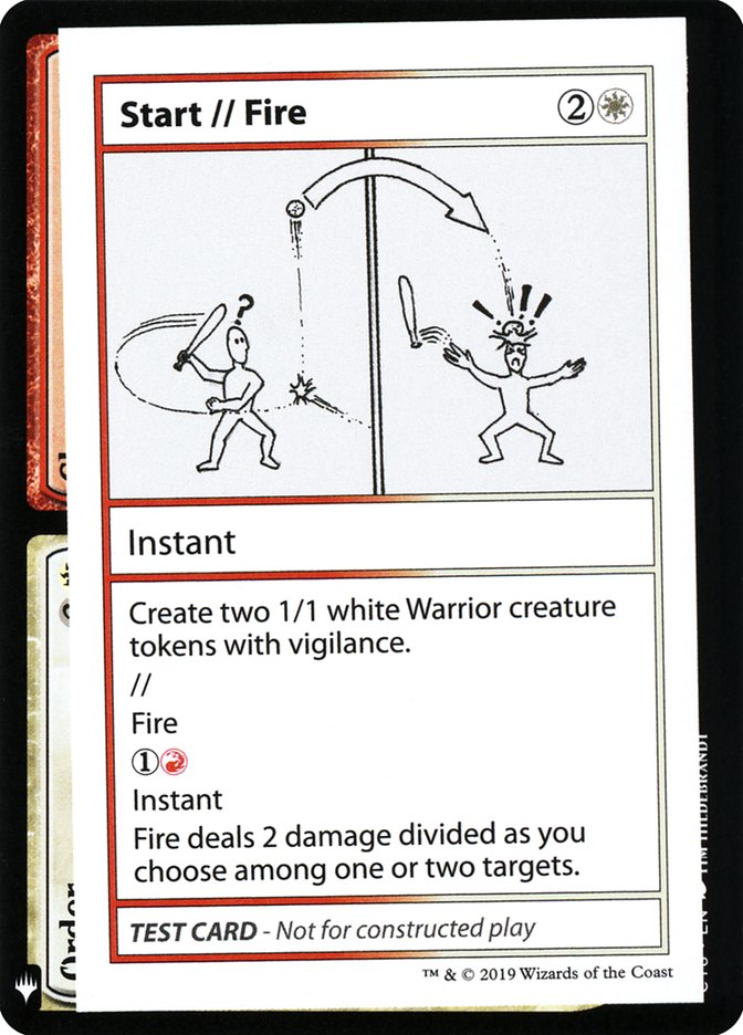 Start // Fire [Mystery Booster Playtest Cards] | Lots Moore NSW
