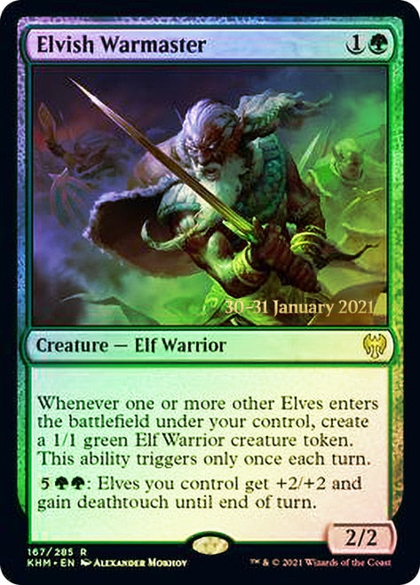 Elvish Warmaster [Kaldheim Prerelease Promos] | Lots Moore NSW