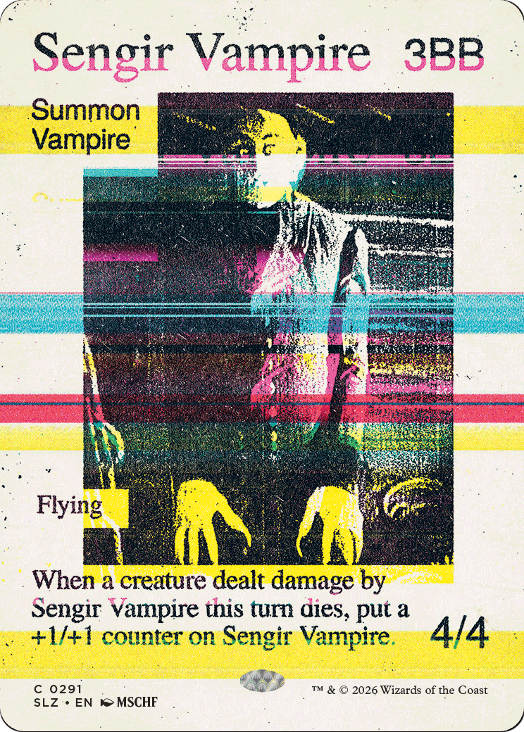 Sengir Vampire (0291) [Secret Lair x MSCHF: The Zeta Set] | Lots Moore NSW