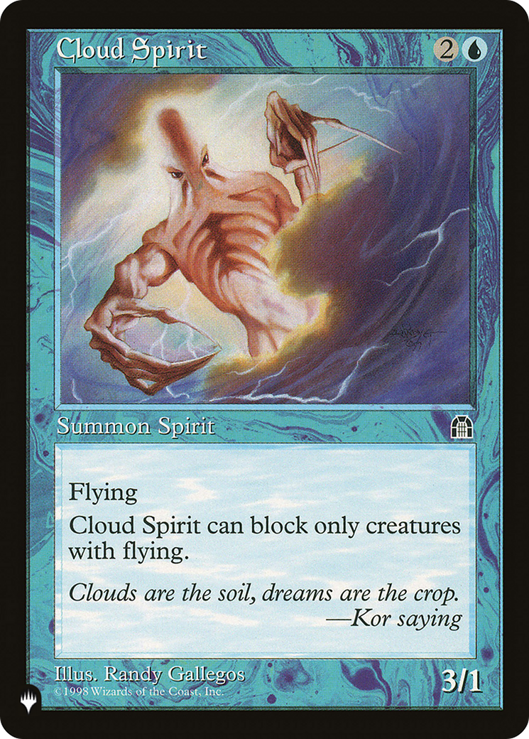 Cloud Spirit [The List Reprints] | Lots Moore NSW