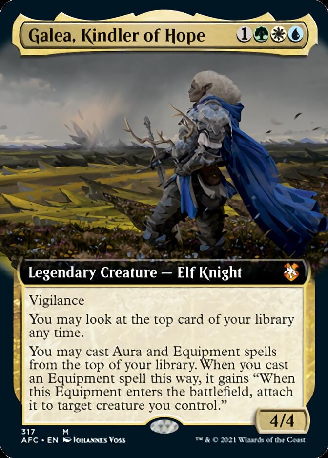 Galea, Kindler of Hope (Extended Art) [Dungeons & Dragons: Adventures in the Forgotten Realms Commander] | Lots Moore NSW