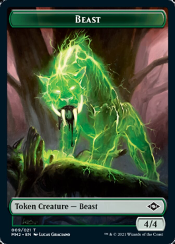 Beast // Squirrel Double-Sided Token [Modern Horizons 2 Tokens] | Lots Moore NSW