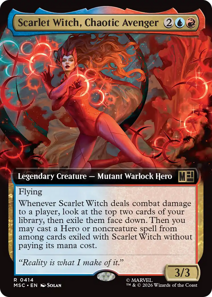 Scarlet Witch, Chaotic Avenger (Extended Art) [Marvel Super Heroes Commander] | Lots Moore NSW