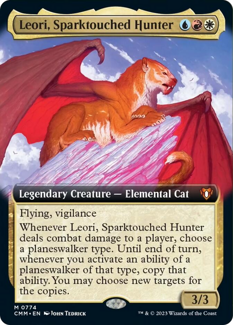 Leori, Sparktouched Hunter (Extended Art) [Commander Masters] | Lots Moore NSW