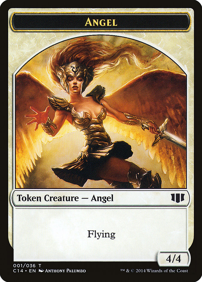 Angel // Cat Double-Sided Token [Commander 2014 Tokens] | Lots Moore NSW