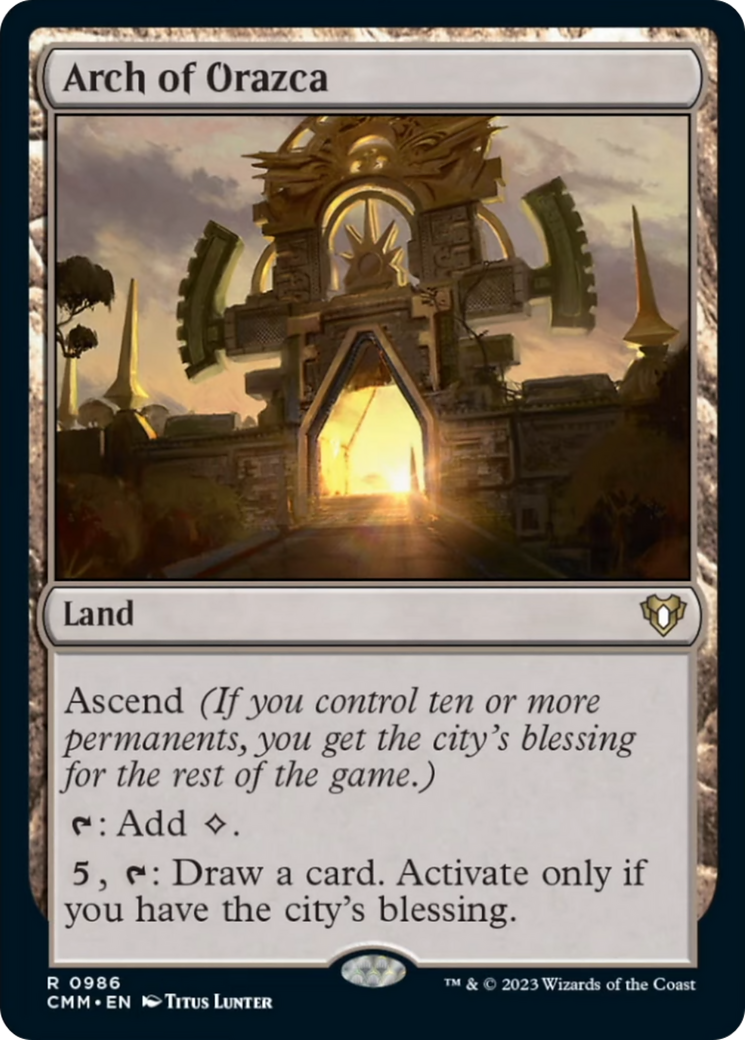 Arch of Orazca [Commander Masters] | Lots Moore NSW