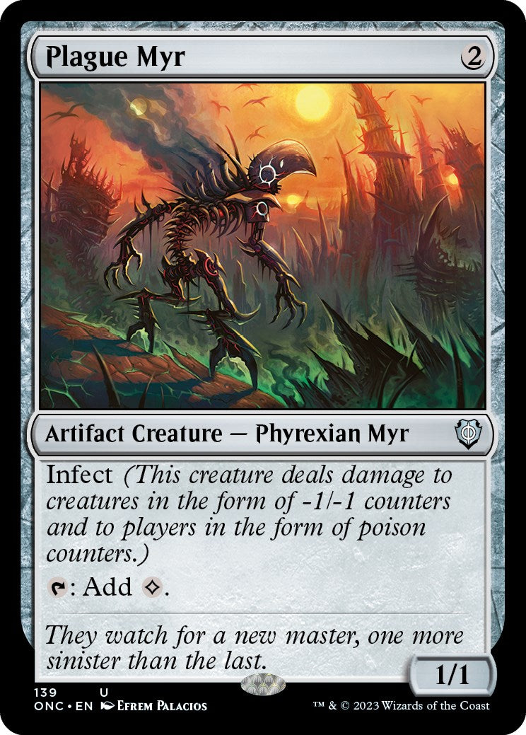Plague Myr [Phyrexia: All Will Be One Commander] | Lots Moore NSW