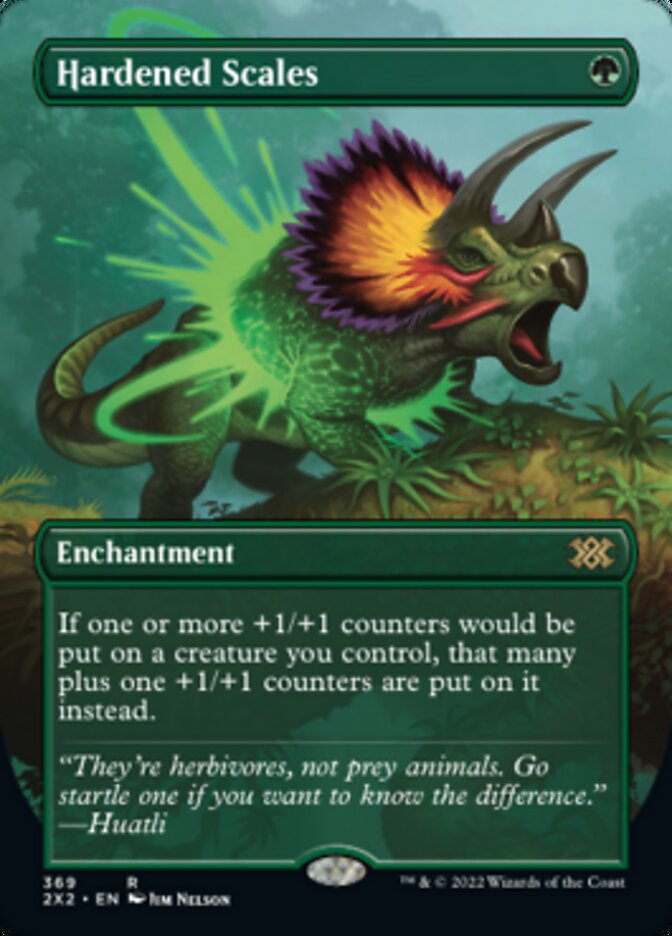 Hardened Scales (Borderless Alternate Art) [Double Masters 2022] | Lots Moore NSW