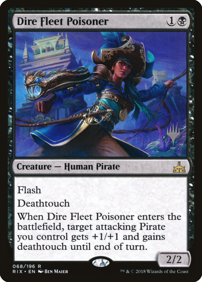 Dire Fleet Poisoner (Promo Pack) [Rivals of Ixalan Promos] | Lots Moore NSW