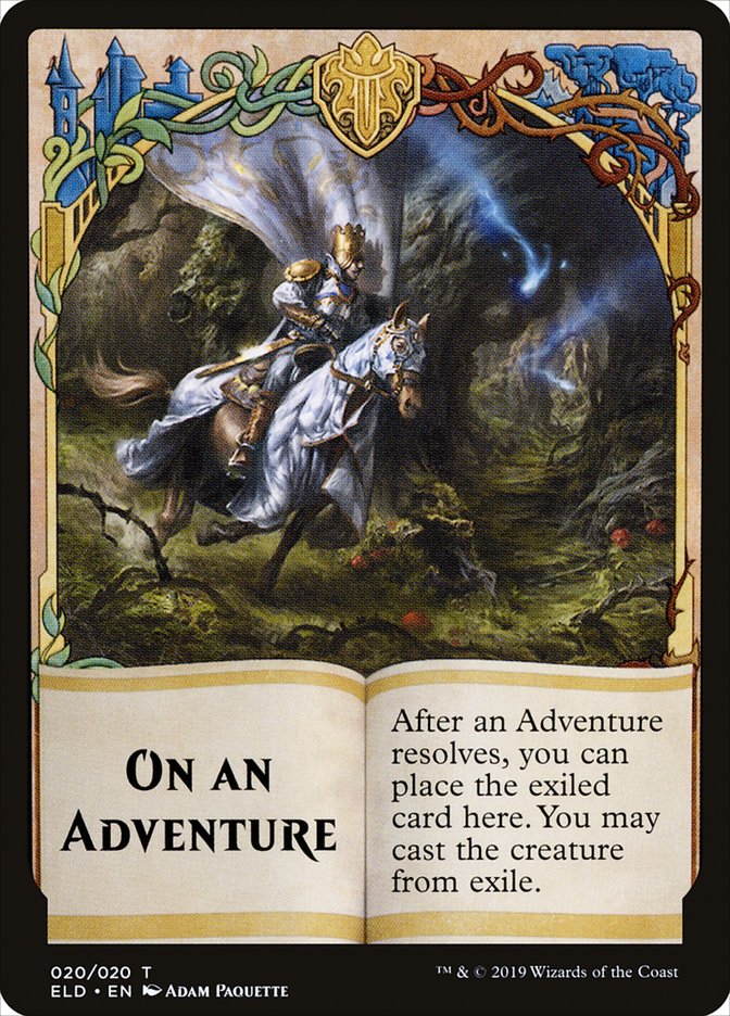 On an Adventure Token [Throne of Eldraine Tokens] | Lots Moore NSW