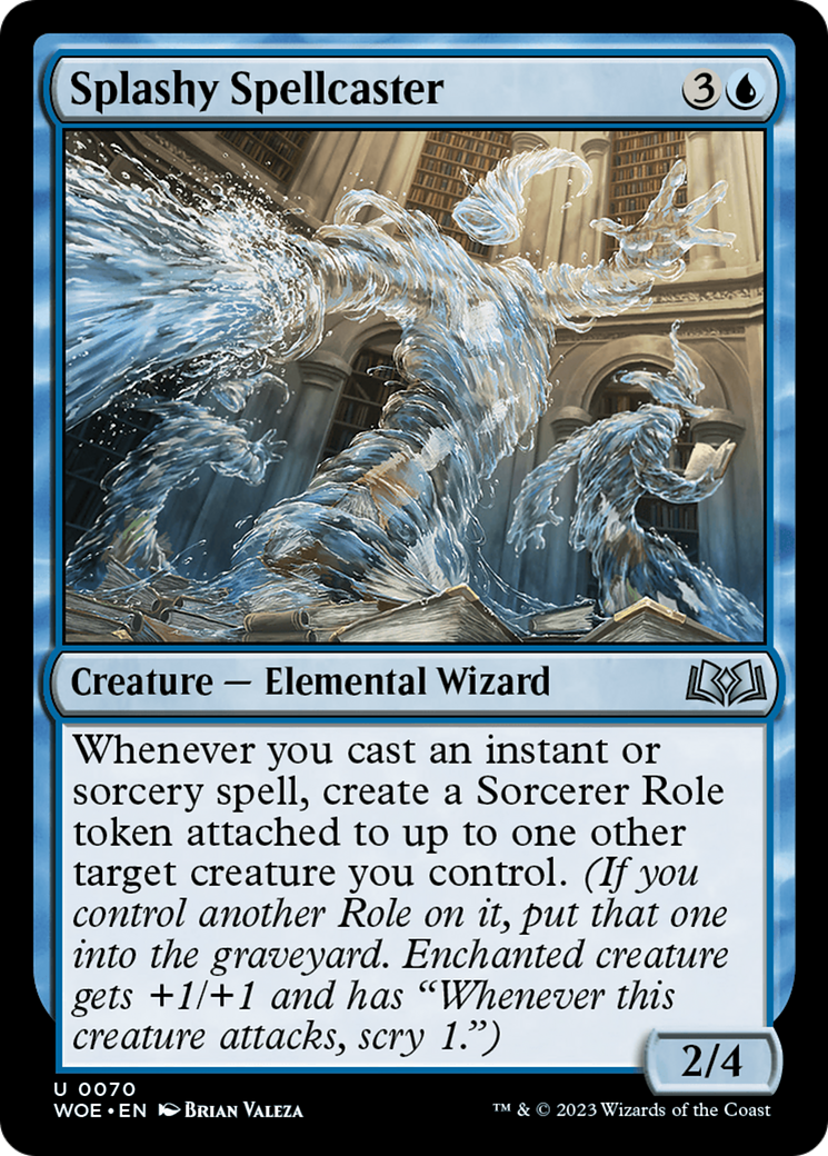 Splashy Spellcaster [Wilds of Eldraine] | Lots Moore NSW