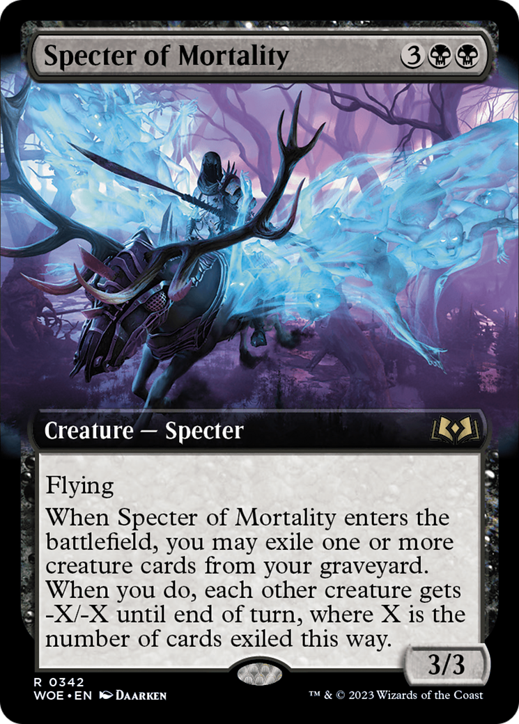 Specter of Mortality (Extended Art) [Wilds of Eldraine] | Lots Moore NSW
