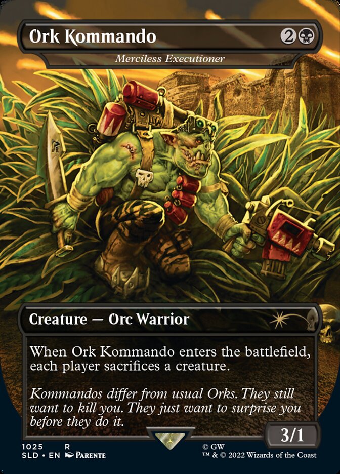 Ork Kommando - Merciless Executioner (Borderless) [Secret Lair Drop Series] | Lots Moore NSW