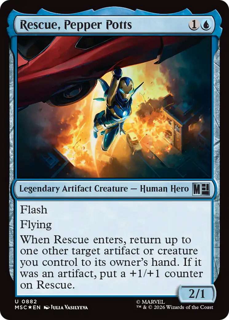 Rescue, Pepper Potts (Surge Foil) [Marvel Super Heroes Commander] | Lots Moore NSW