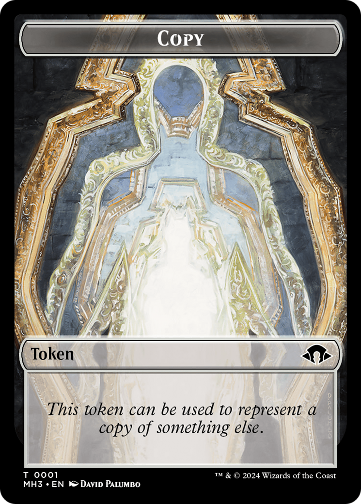 Dragon // Copy Double-Sided Token [Modern Horizons 3 Commander Tokens] | Lots Moore NSW