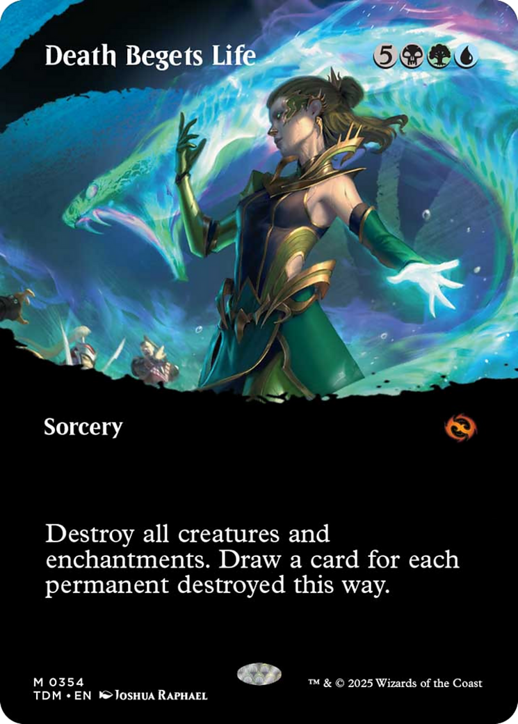 Death Begets Life (Borderless) [Tarkir: Dragonstorm] | Lots Moore NSW