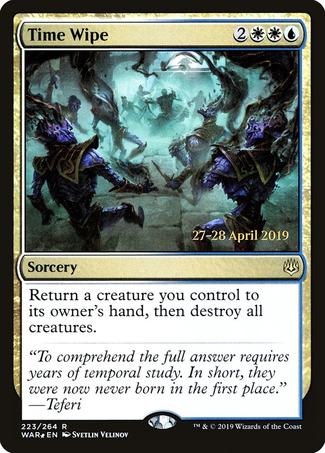 Time Wipe [War of the Spark Prerelease Promos] | Lots Moore NSW