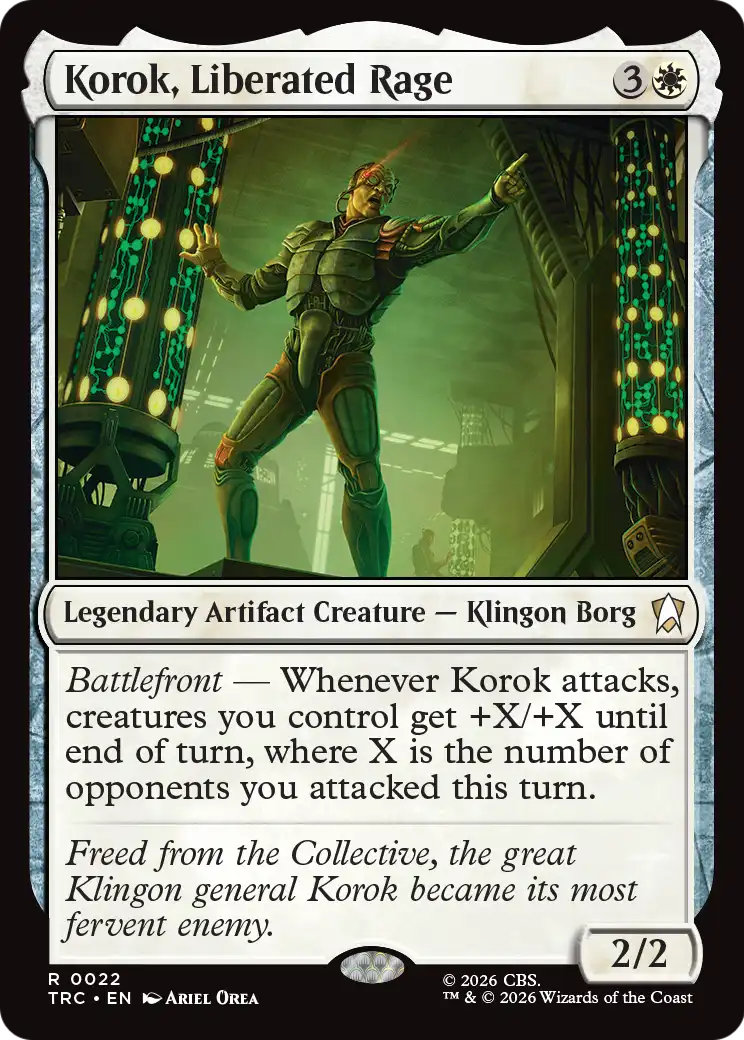 Korok, Liberated Rage (Surge Foil) [Star Trek Commander] | Lots Moore NSW