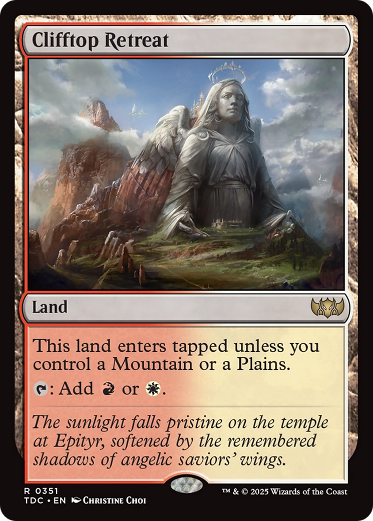 Clifftop Retreat [Tarkir: Dragonstorm Commander] | Lots Moore NSW