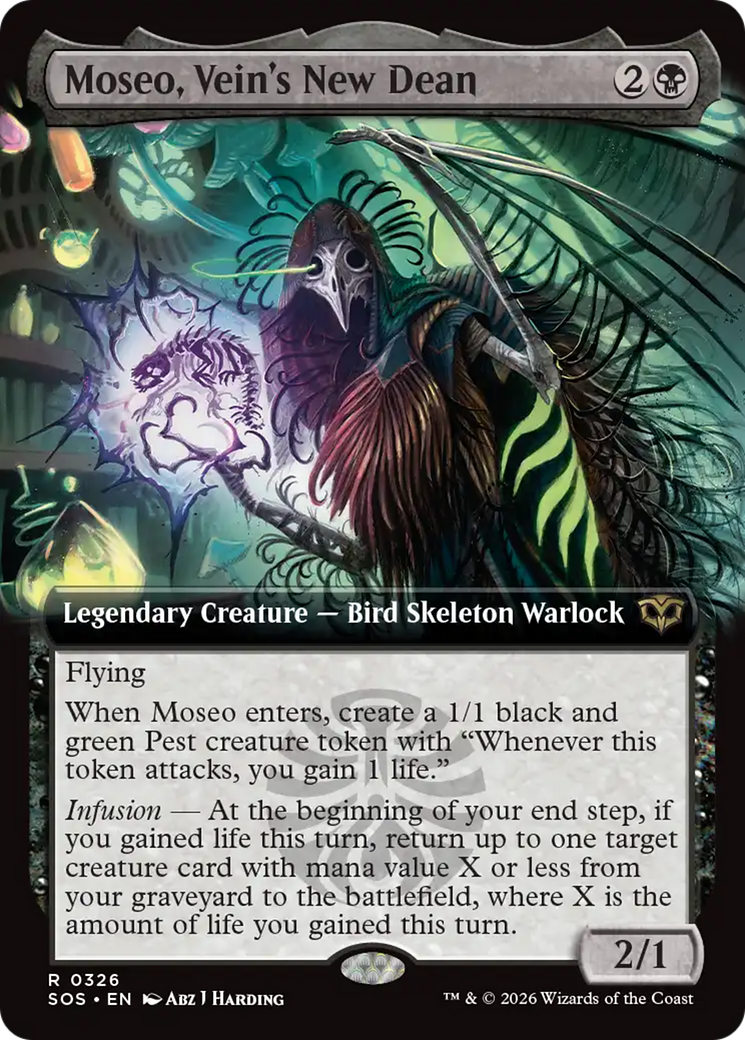 Moseo, Vein's New Dean (Extended Art) [Secrets of Strixhaven] Magic: The Gathering | Lots Moore NSW