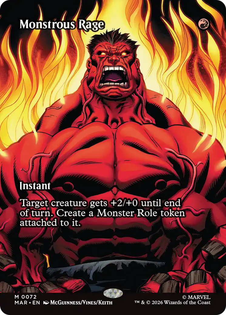 Monstrous Rage (Borderless) [Marvel Universe: Eternal-Legal] | Lots Moore NSW