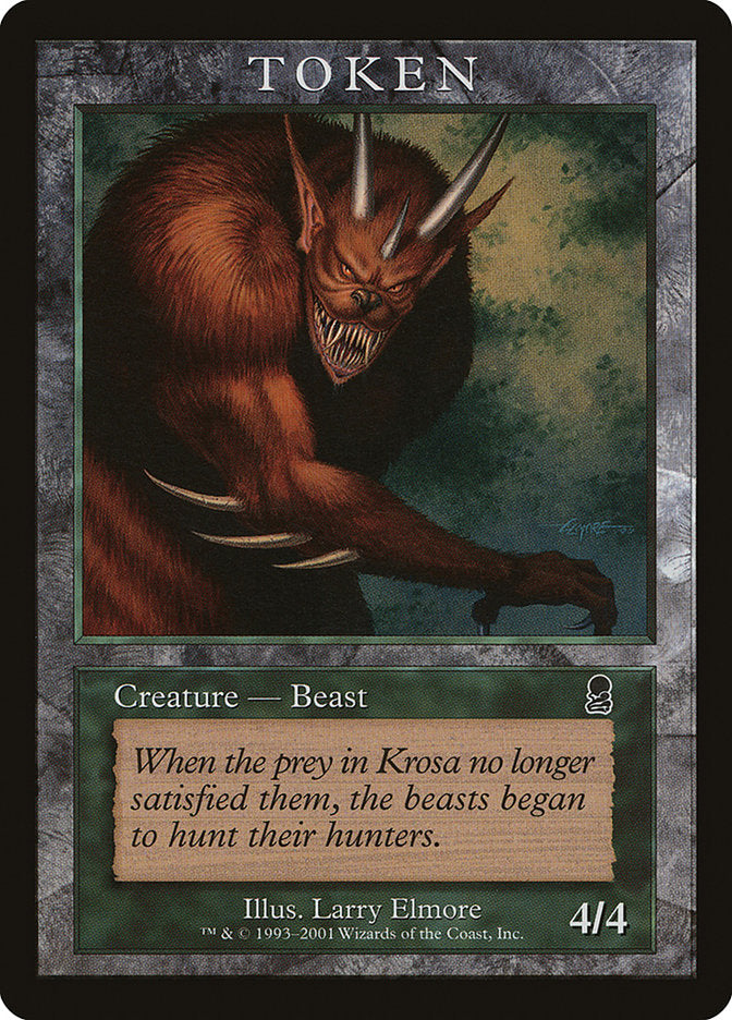 Beast Token [Magic Player Rewards 2001] | Lots Moore NSW