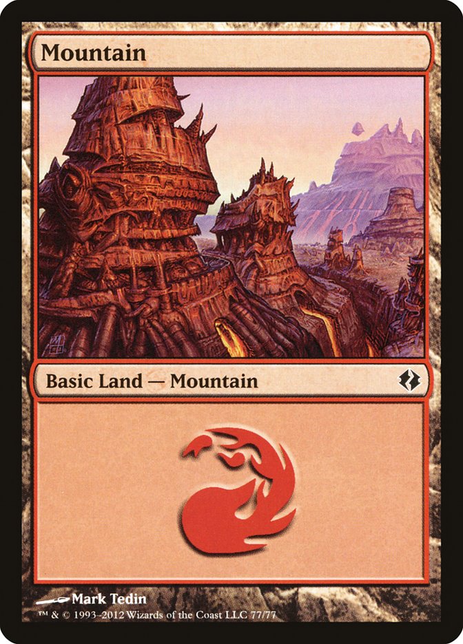 Mountain (77) [Duel Decks: Venser vs. Koth] | Lots Moore NSW