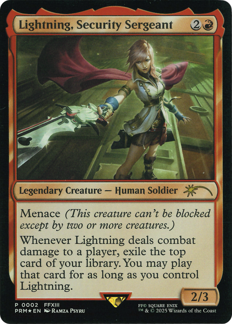 Lightning, Security Sergeant (Costco Bundle) [FINAL FANTASY Promos] | Lots Moore NSW