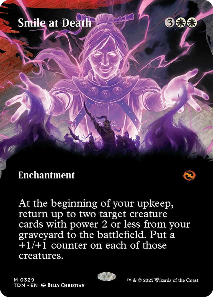 Smile at Death (Borderless) [Tarkir: Dragonstorm] | Lots Moore NSW
