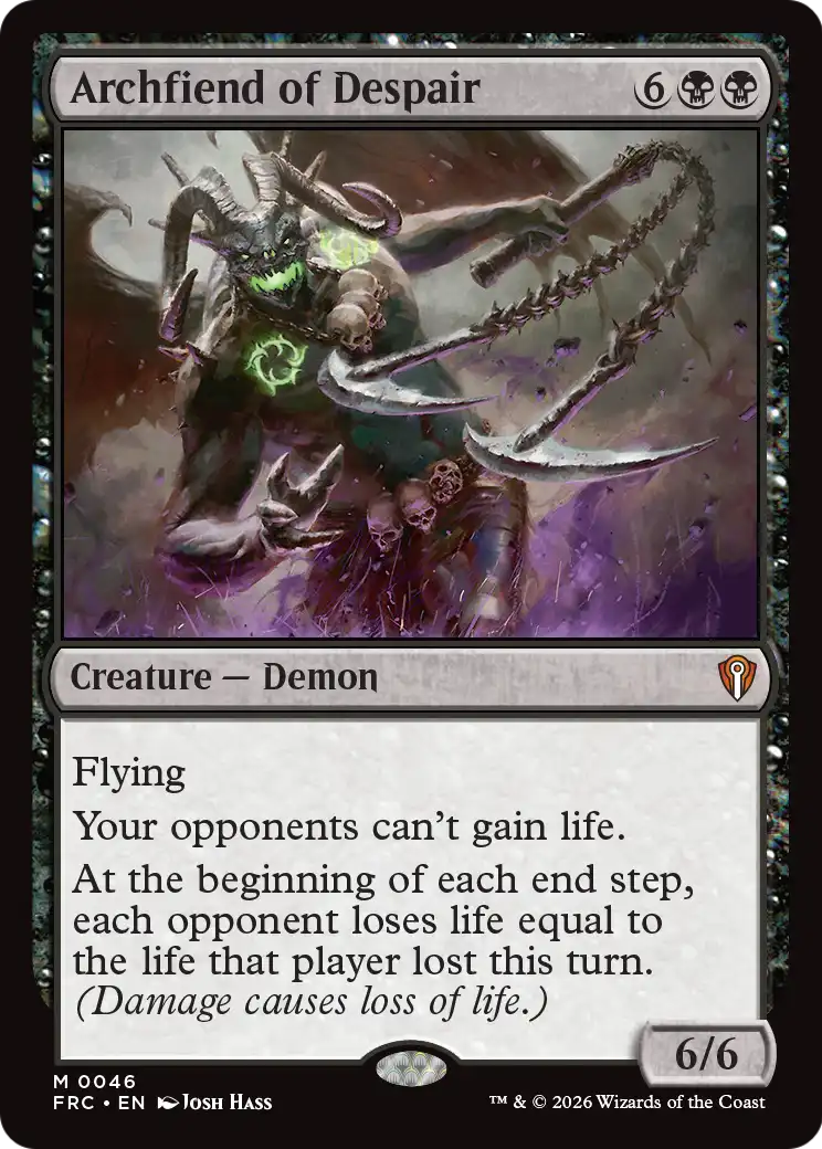Archfiend of Despair [Reality Fracture Commander] | Lots Moore NSW