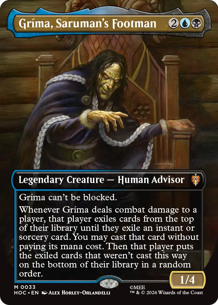 Grima, Saruman's Footman (Borderless) [The Hobbit: Eternal-Legal] | Lots Moore NSW