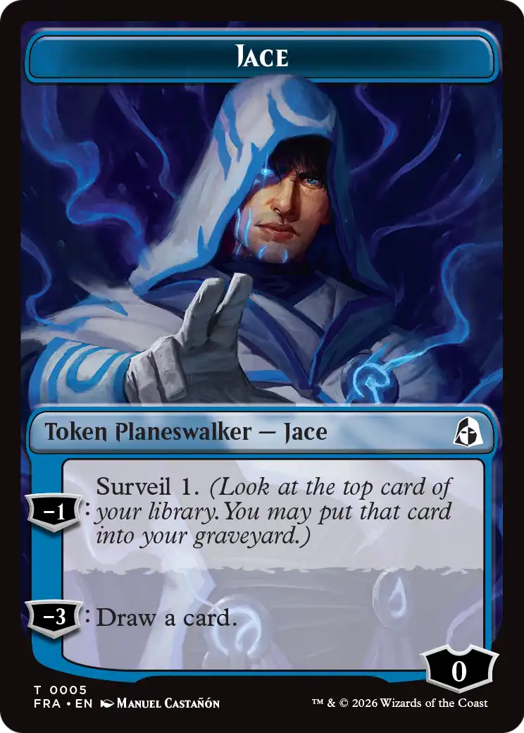 Illusion // Jace Double-Sided Token [Reality Fracture Tokens] | Lots Moore NSW