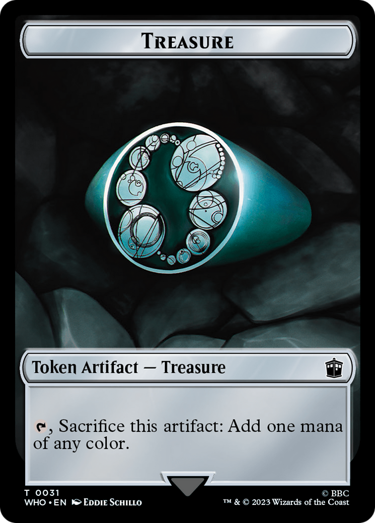 Alien // Treasure (0031) Double-Sided Token [Doctor Who Tokens] | Lots Moore NSW