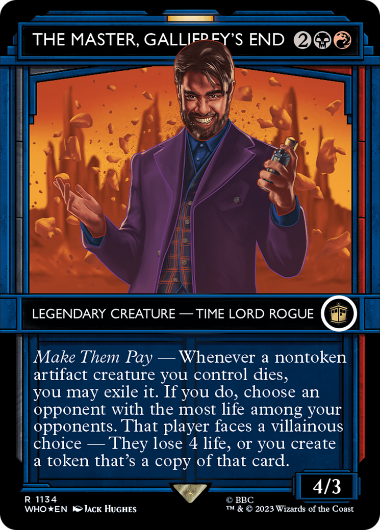 The Master, Gallifrey's End (Showcase) (Surge Foil) [Doctor Who] | Lots Moore NSW