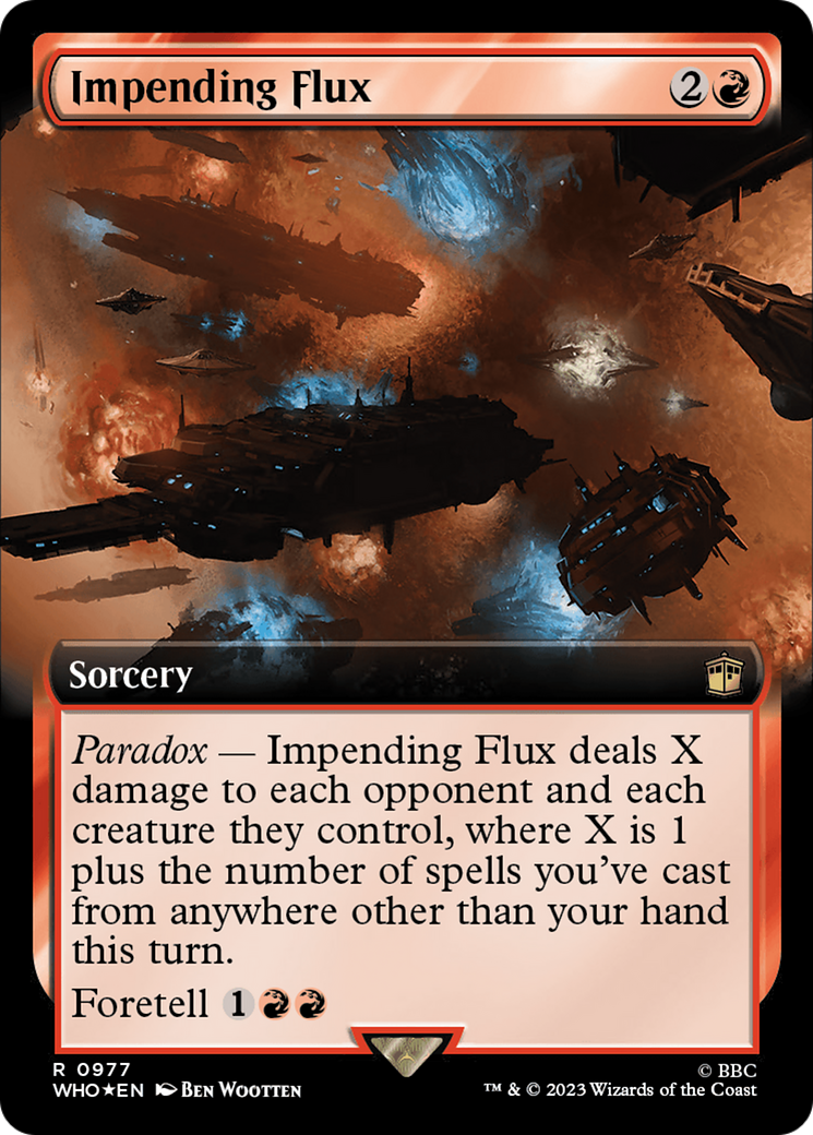 Impending Flux (Extended Art) (Surge Foil) [Doctor Who] | Lots Moore NSW