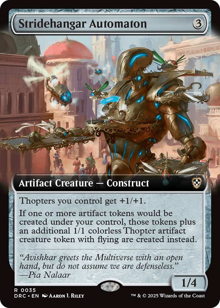 Stridehangar Automaton (Extended Art) [Aetherdrift Commander] | Lots Moore NSW