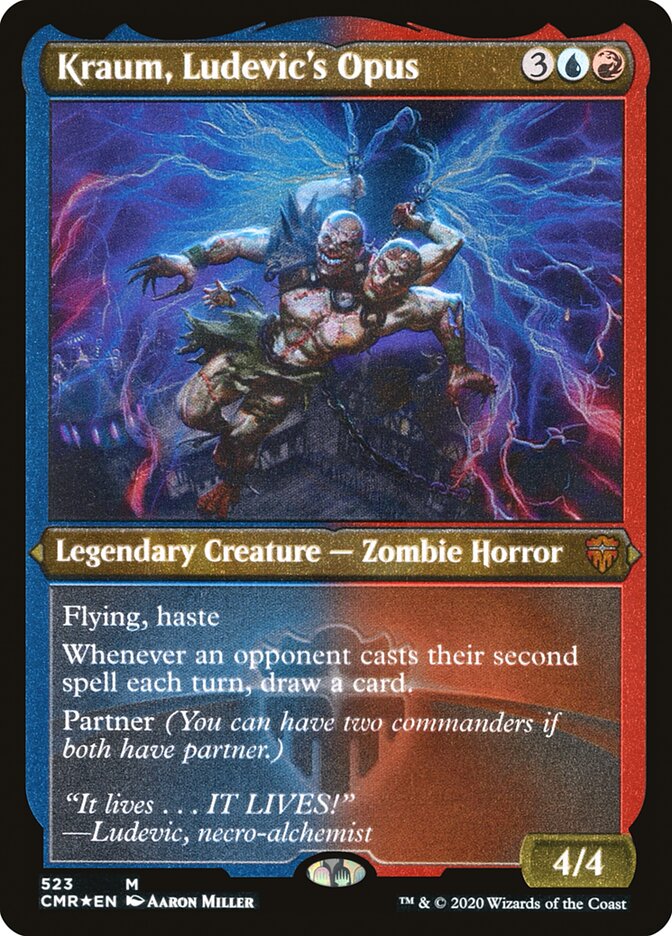 Kraum, Ludevic's Opus (Etched) [Commander Legends] | Lots Moore NSW