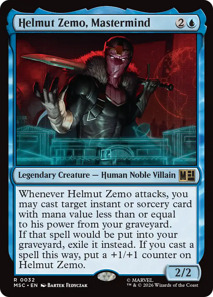 Helmut Zemo, Mastermind (Surge Foil) [Marvel Super Heroes Commander] | Lots Moore NSW