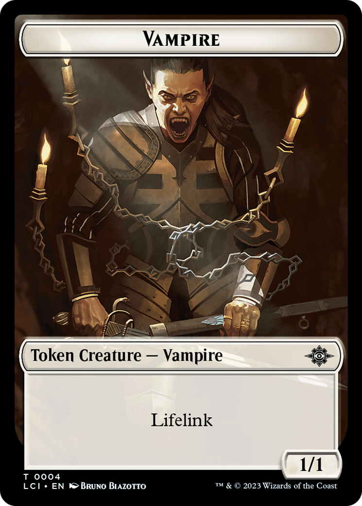 Vampire // Vampire Demon Double-Sided Token [The Lost Caverns of Ixalan Tokens] | Lots Moore NSW
