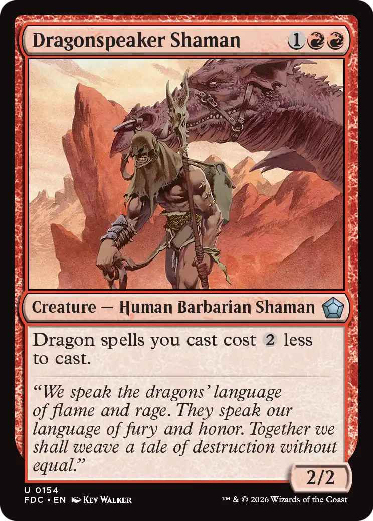 Dragonspeaker Shaman [Foundations Commander] | Lots Moore NSW