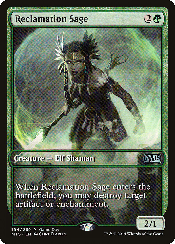 Reclamation Sage (Game Day) [Magic 2015 Promos] | Lots Moore NSW