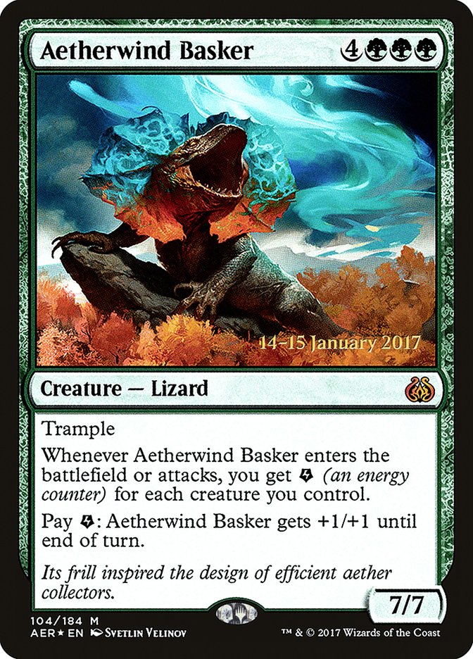 Aetherwind Basker [Aether Revolt Prerelease Promos] | Lots Moore NSW