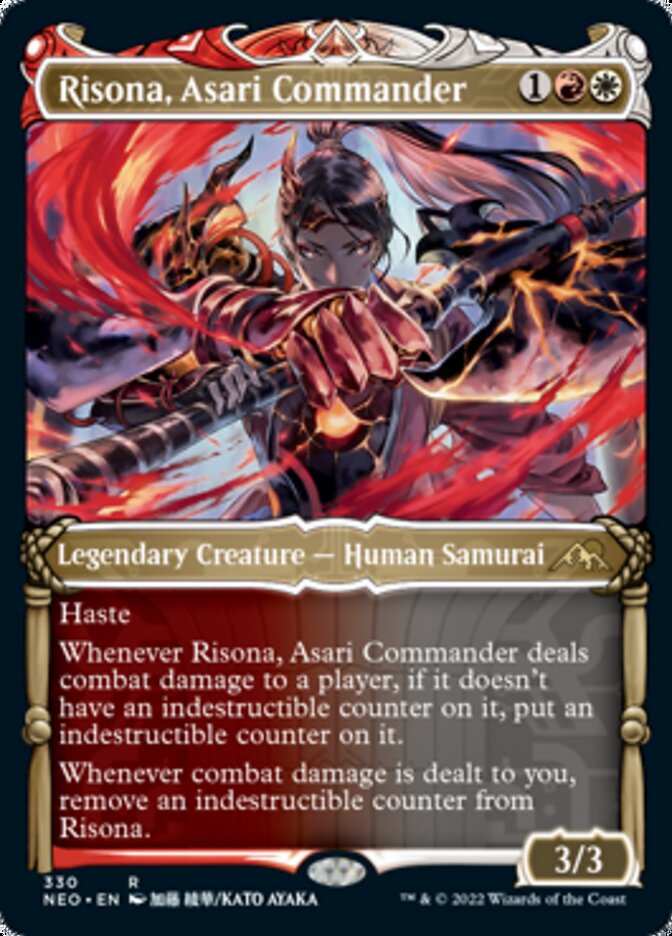 Risona, Asari Commander (Showcase Samurai) [Kamigawa: Neon Dynasty] | Lots Moore NSW