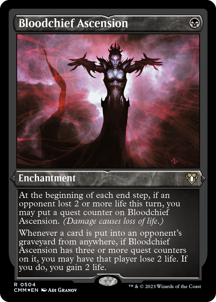 Bloodchief Ascension (Foil Etched) [Commander Masters] | Lots Moore NSW